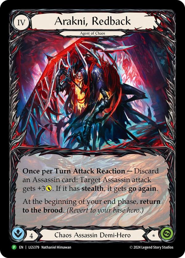 Arakni, Redback (Extended Art) [LGS379] (Promo)  Rainbow Foil-1