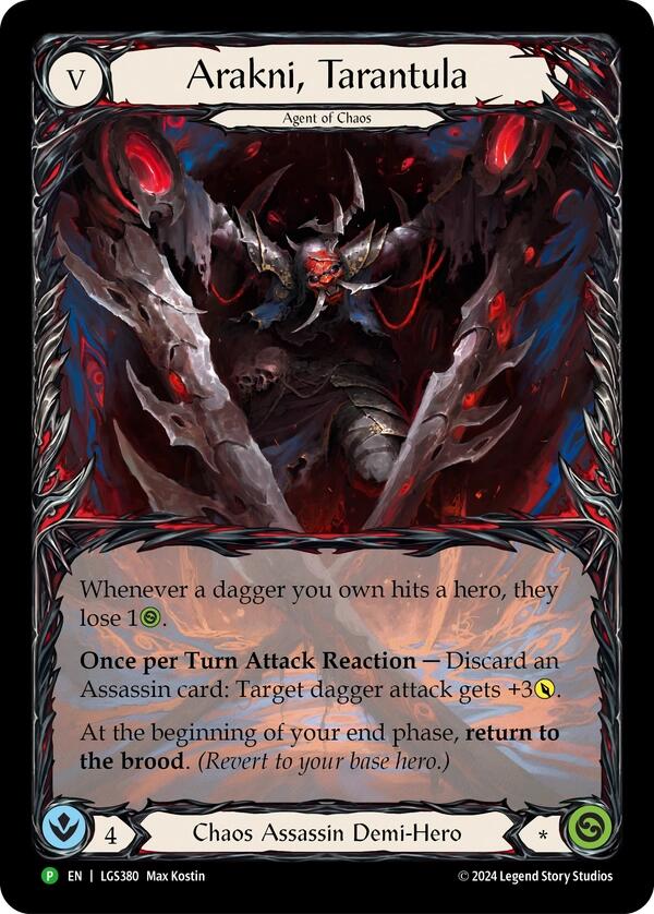 Arakni, Tarantula (Extended Art) [LGS380] (Promo)  Rainbow Foil-1