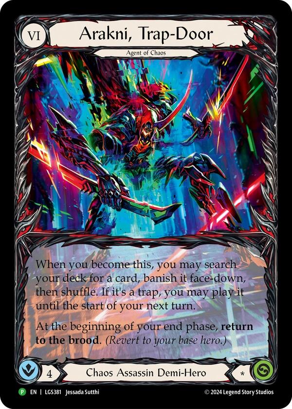Arakni, Trap-Door (Extended Art) [LGS381] (Promo)  Rainbow Foil-1