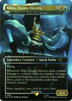 Miku, Queen Electric - Brago, King Eternal (Rainbow Foil) [Secret Lair Drop Series]-1