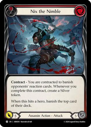 Nix the Nimble (Red) [ARK010] (The Hunted Arakni Blitz Deck)-1