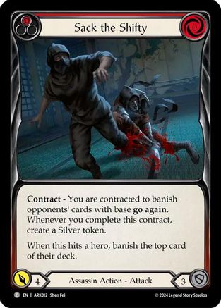 Sack the Shifty (Red) [ARK012] (The Hunted Arakni Blitz Deck)-1