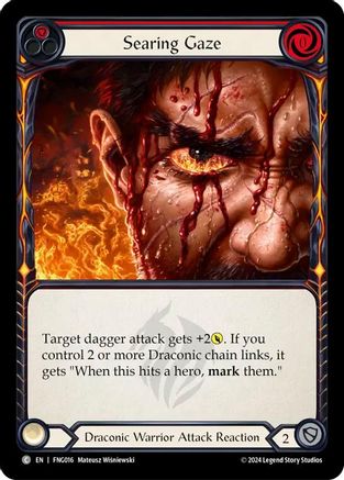Searing Gaze (Red) [FNG016] (The Hunted Fang Blitz Deck)-1