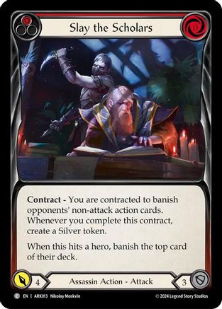Slay the Scholars (Red) [ARK013] (The Hunted Arakni Blitz Deck)-1