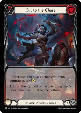 Cut to the Chase (Red) (Extended Art) [ARK014] (The Hunted Arakni Blitz Deck)-1