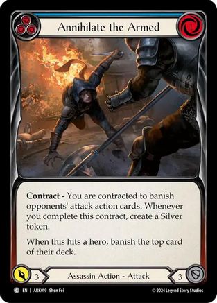 Annihilate the Armed (Blue) [ARK019] (The Hunted Arakni Blitz Deck)-1