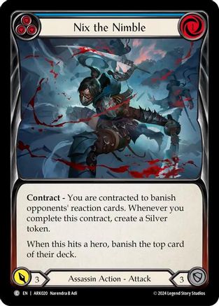 Nix the Nimble (Blue) [ARK020] (The Hunted Arakni Blitz Deck)-1