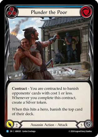 Plunder the Poor (Blue) [ARK021] (The Hunted Arakni Blitz Deck)-1
