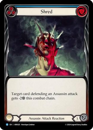 Shred (Blue) [ARK025] (The Hunted Arakni Blitz Deck)-1