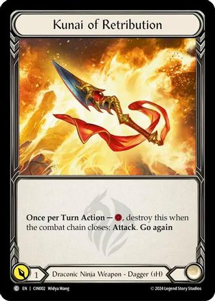 Kunai of Retribution [CIN002] (The Hunted Cindra Blitz Deck)-1