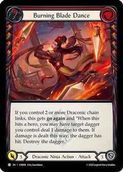 Burning Blade Dance (Red) [CIN009] (The Hunted Cindra Blitz Deck)-1