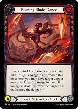 Burning Blade Dance (Red) [CIN009] (The Hunted Cindra Blitz Deck)-1