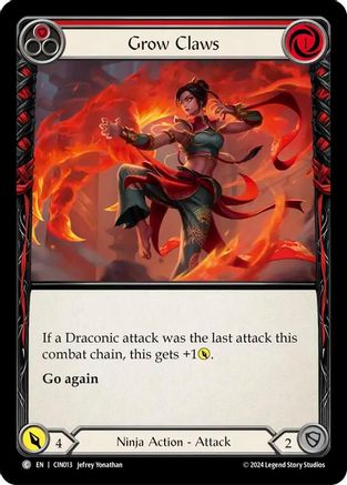 Grow Claws (Red) [CIN013] (The Hunted Cindra Blitz Deck)-1