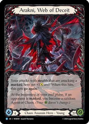 Arakni, Web of Deceit [WOD001] (The Hunted Arakni, Web of Deceit Blitz Deck)  Rainbow Foil-1