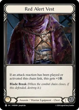 Red Alert Vest [WOD004] (The Hunted Arakni, Web of Deceit Blitz Deck)-1