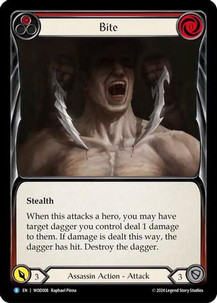 Bite (Red) [WOD008] (The Hunted Arakni, Web of Deceit Blitz Deck)-1