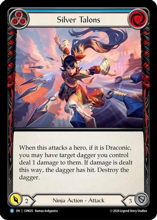 Silver Talons (Blue) [CIN025] (The Hunted Cindra Blitz Deck)-1