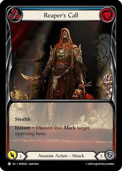 Reaper's Call (Blue) (Extended Art) [WOD022] (The Hunted Arakni, Web of Deceit Blitz Deck)-1