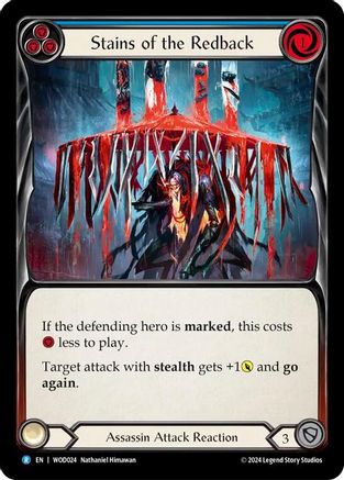 Stains of the Redback (Blue) [WOD024] (The Hunted Arakni, Web of Deceit Blitz Deck)-1