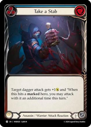 Take a Stab (Blue) [WOD025] (The Hunted Arakni, Web of Deceit Blitz Deck)-1