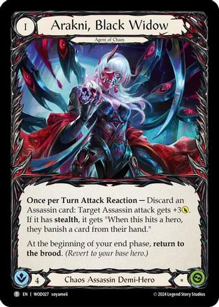 Arakni, Black Widow [WOD027//WOD028] (The Hunted Arakni, Web of Deceit Blitz Deck)-1