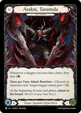 Arakni, Tarantula [WOD031//WOD032] (The Hunted Arakni, Web of Deceit Blitz Deck)-1
