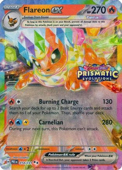 Flareon ex (014/131) (Prismatic Evolutions Stamp) [Scarlet & Violet: Prismatic Evolutions]-1
