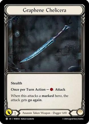 Graphene Chelicera [WOD033 // WOD034] (The Hunted Arakni, Web of Deceit Blitz Deck)-1