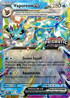 Vaporeon ex (023/131) (Prismatic Evolutions Stamp) [Scarlet & Violet: Prismatic Evolutions]-1