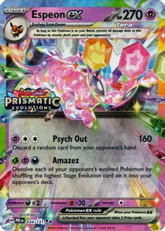 Espeon ex (034/131) (Prismatic Evolutions Stamp) [Scarlet & Violet: Prismatic Evolutions]-1