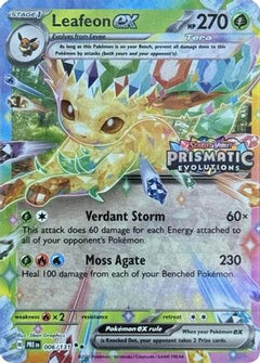 Leafeon ex (006/131) (Prismatic Evolutions Stamp) [Scarlet & Violet: Prismatic Evolutions]-1