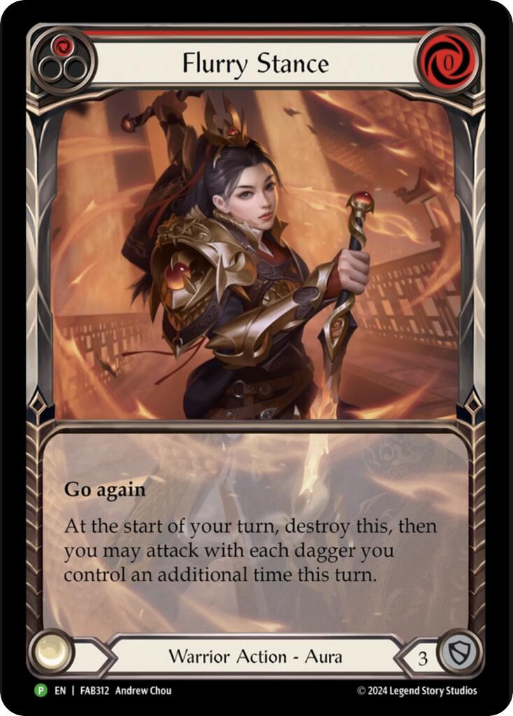 Flurry Stance [FAB312] (Promo)  Rainbow Foil-1