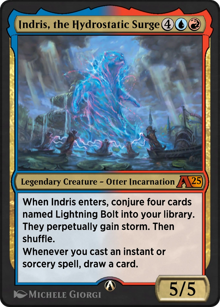 Indris, the Hydrostatic Surge (YBLB-025) - Alchemy: Bloomburrow-1
