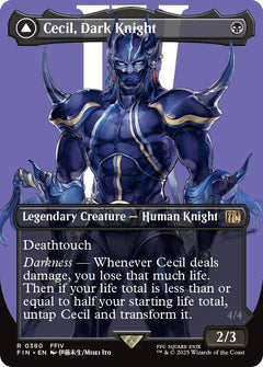 Cecil, Dark Knight // Cecil, Redeemed Paladin (Borderless) [FINAL FANTASY]-1