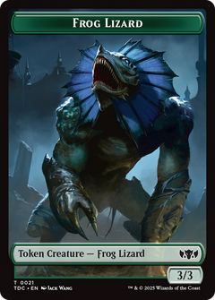 Frog Lizard // Dragon (0014) Double-Sided Token [Tarkir: Dragonstorm Commander Tokens]-1