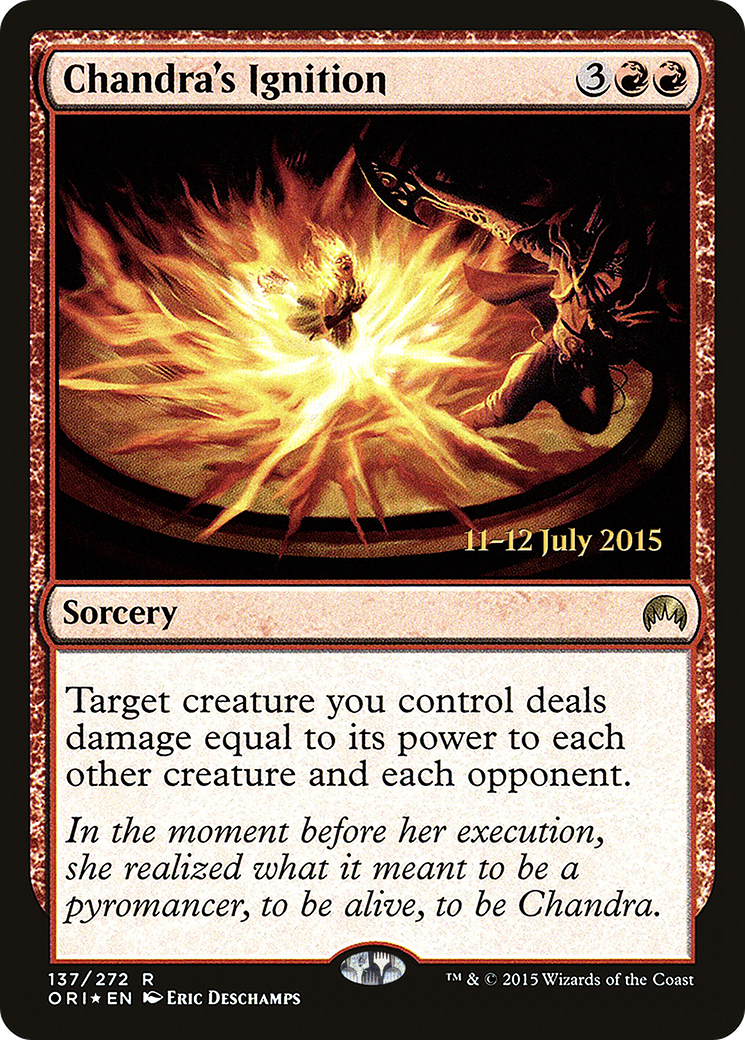 Chandra's Ignition [Magic Origins Prerelease Promos]-1