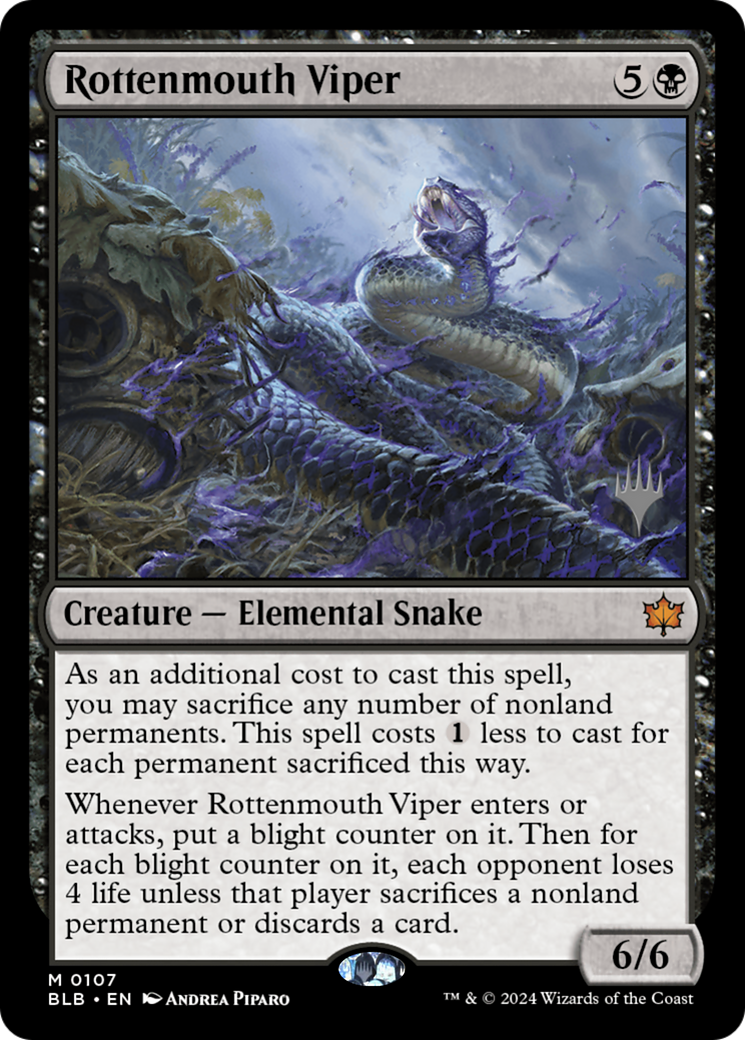 Rottenmouth Viper (Promo Pack) [Bloomburrow Promos]-1