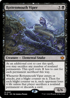 Rottenmouth Viper (Promo Pack) [Bloomburrow Promos]-1