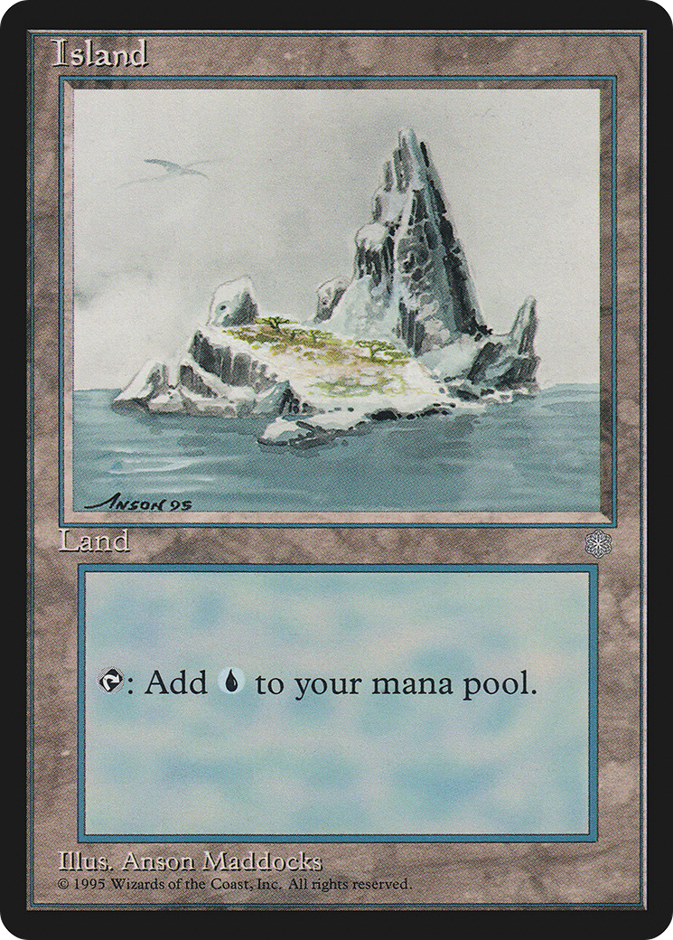 Island (Bird in Top Left / Signature on Left) [Ice Age]-1