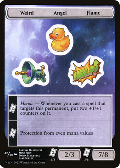 Weird Angel Flame (UNF-042) - Unfinity Sticker Sheets-1