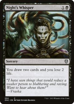 Night's Whisper [Phyrexia: All Will Be One Commander]-1