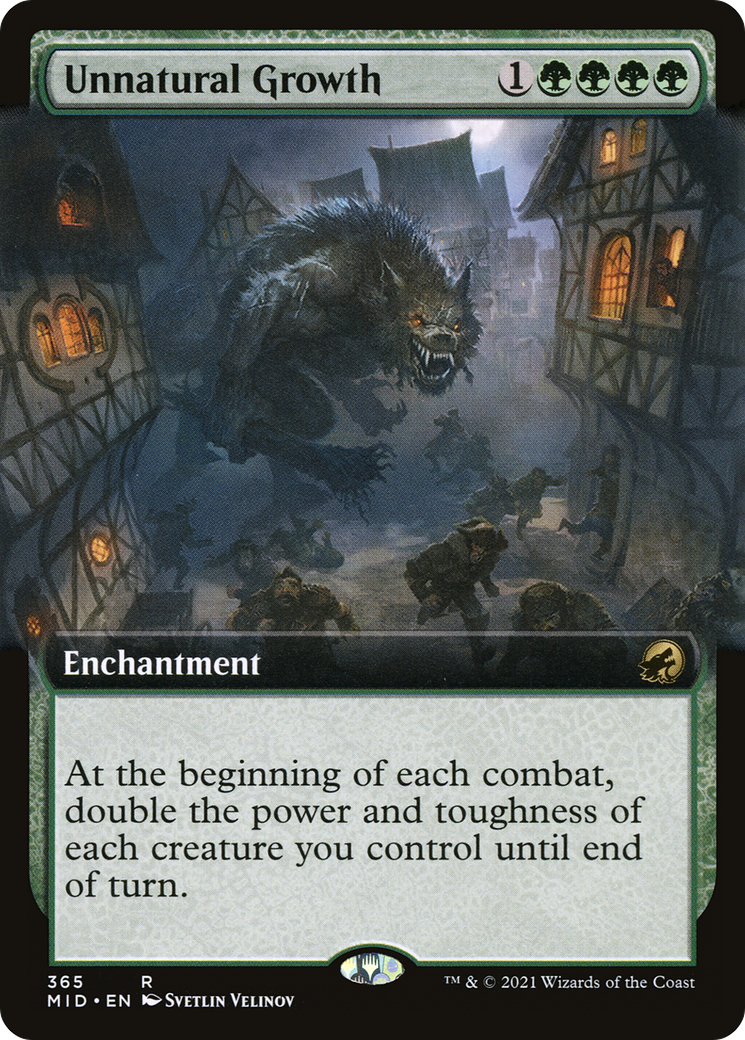 Unnatural Growth (Extended Art) (MID-365) - Innistrad: Midnight Hunt: (Extended Art)-1