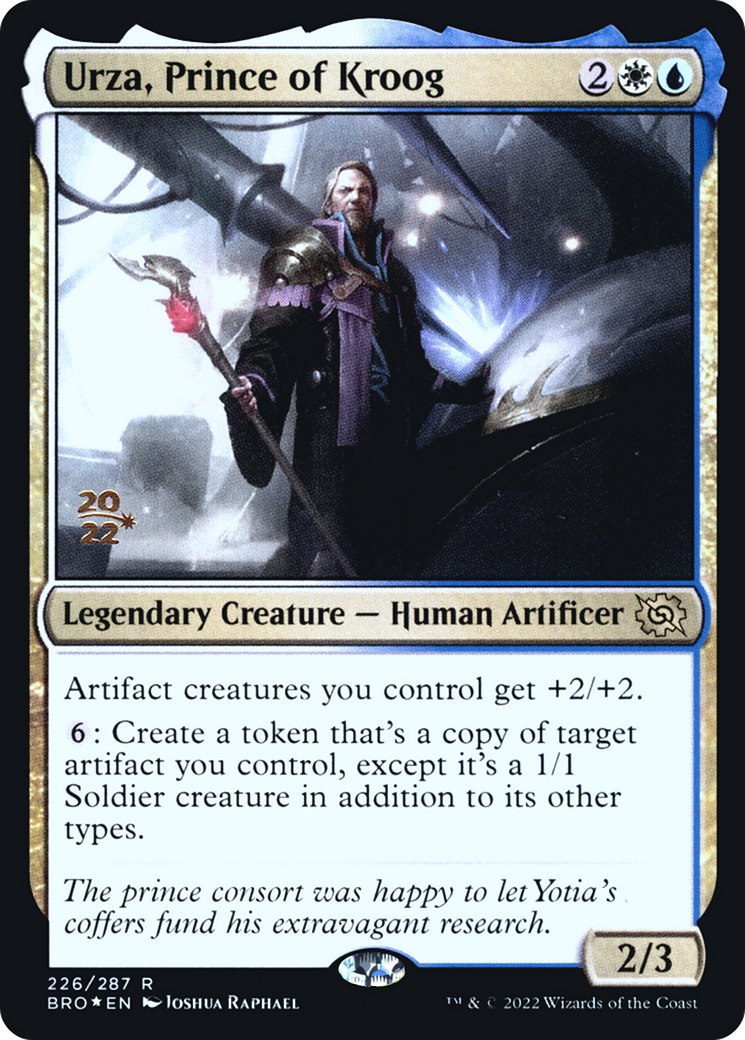 Urza, Prince of Kroog (PRE-226) - The Brothers' War Promos Foil-1