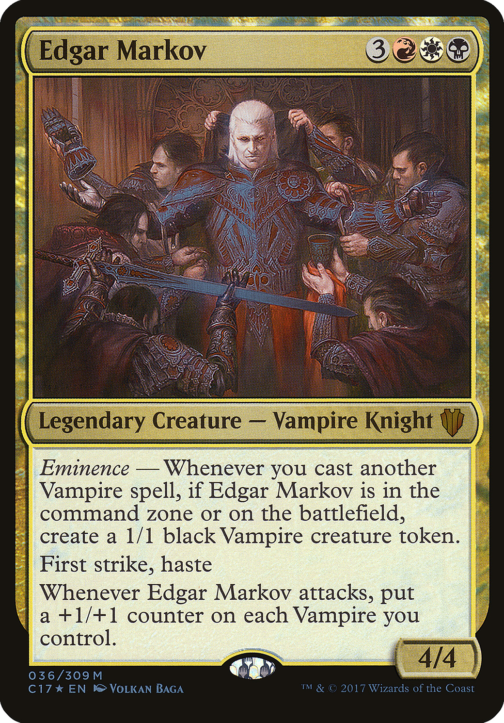 Edgar Markov (Oversized) [Commander 2017 Oversized]-1