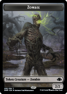 Zombie // Squirrel Double-Sided Token [Dominaria Remastered Tokens]-1