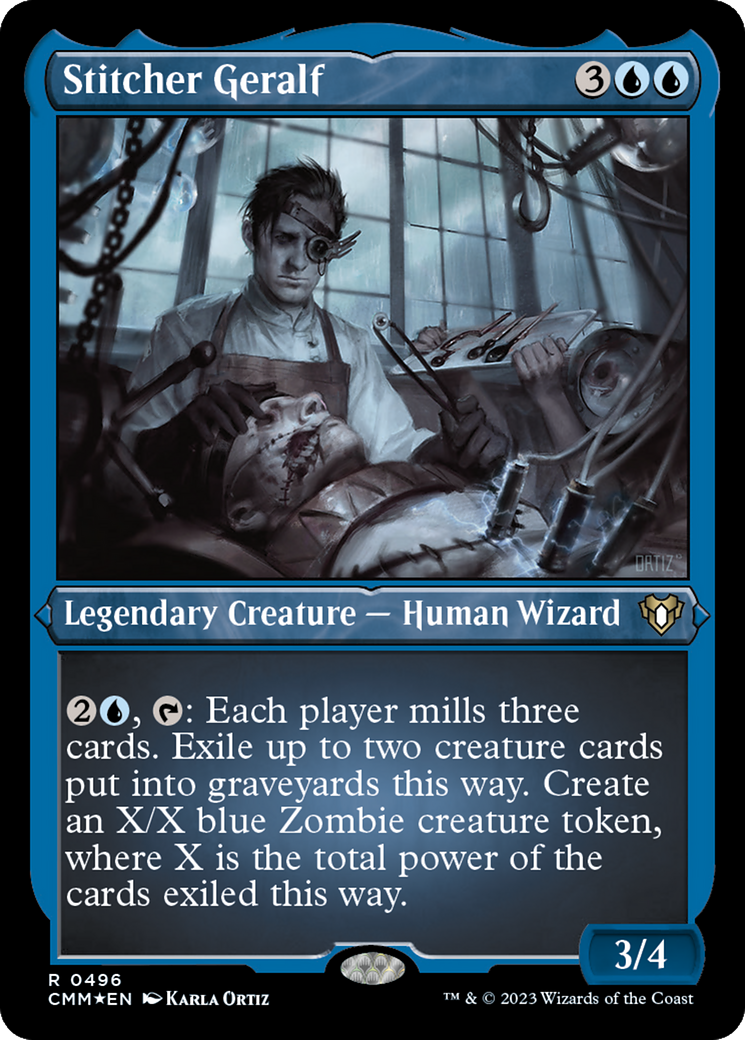 Stitcher Geralf (Foil Etched) [Commander Masters]-1