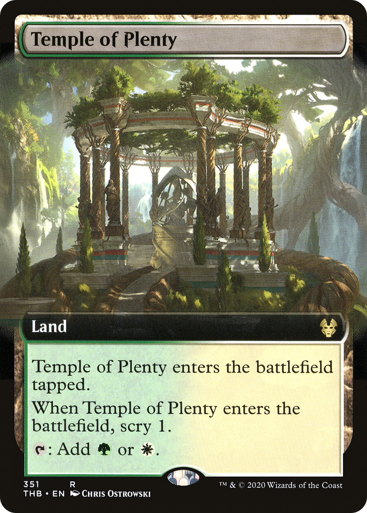 Temple of Plenty (Extended Art) [Theros Beyond Death]-1
