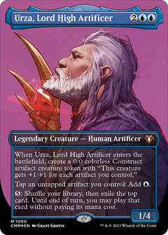 Urza, Lord High Artificer (Borderless Textured Foil Frame Break) [Commander Masters]-1