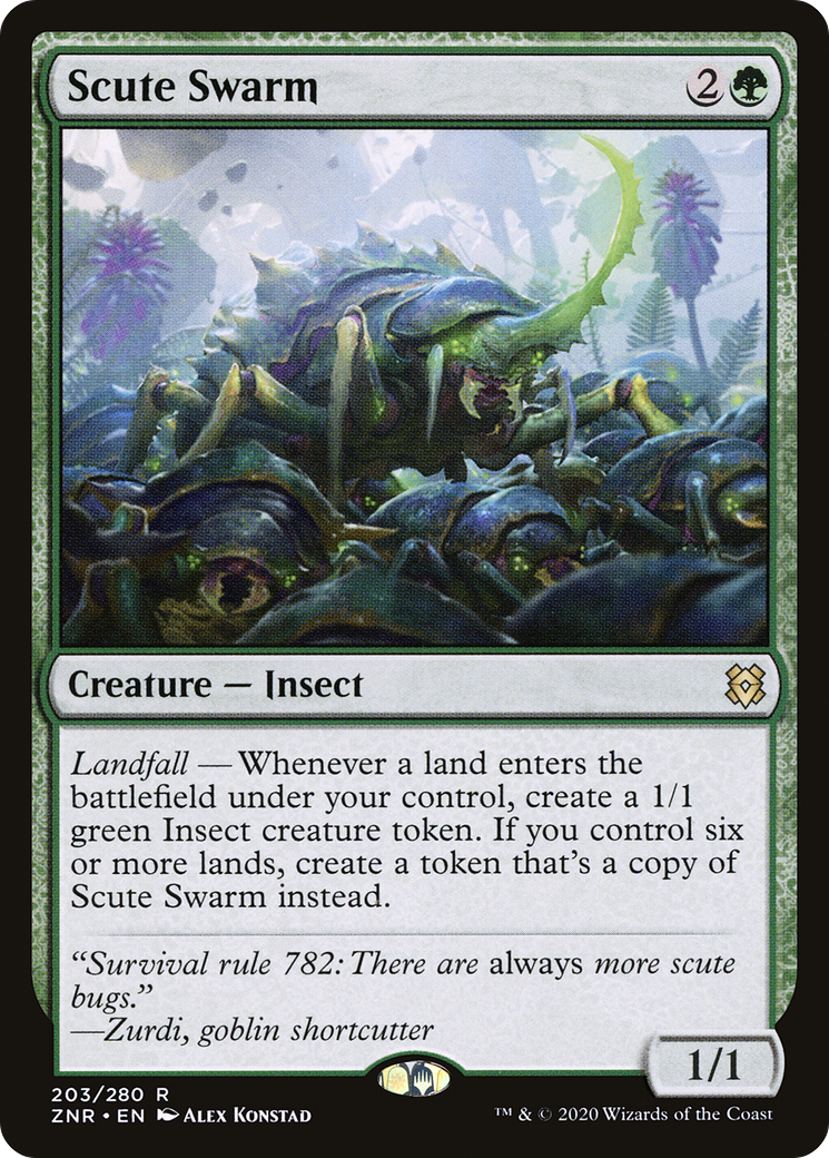 Scute Swarm [Zendikar Rising]-1
