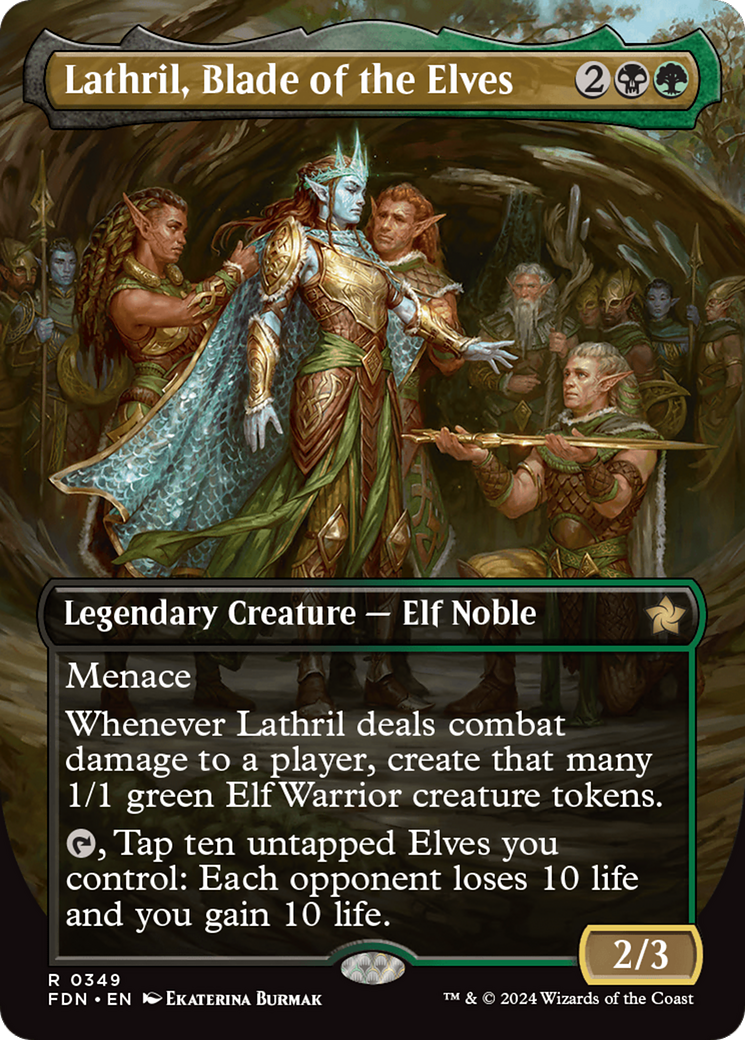 Lathril, Blade of the Elves (Borderless) [Foundations]-1